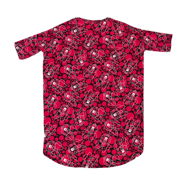 Disney LuLaRoe Irma XXS Minnie Mouse Disney Hi-low Short Sleeve Tunic Top Blouse - Picture 2 of 12